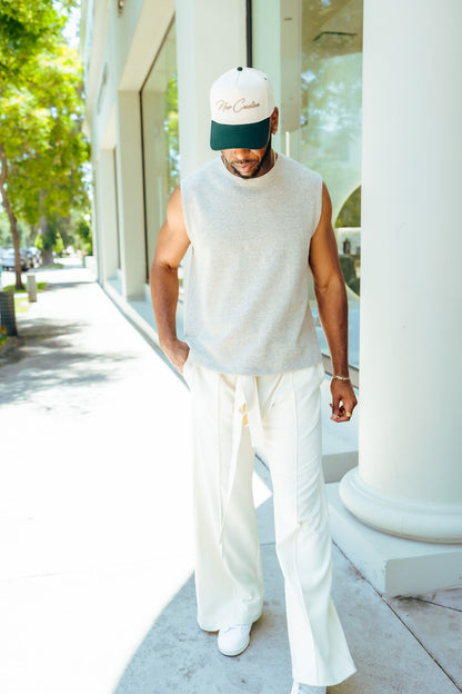 Cream - Heavy Flared Pants