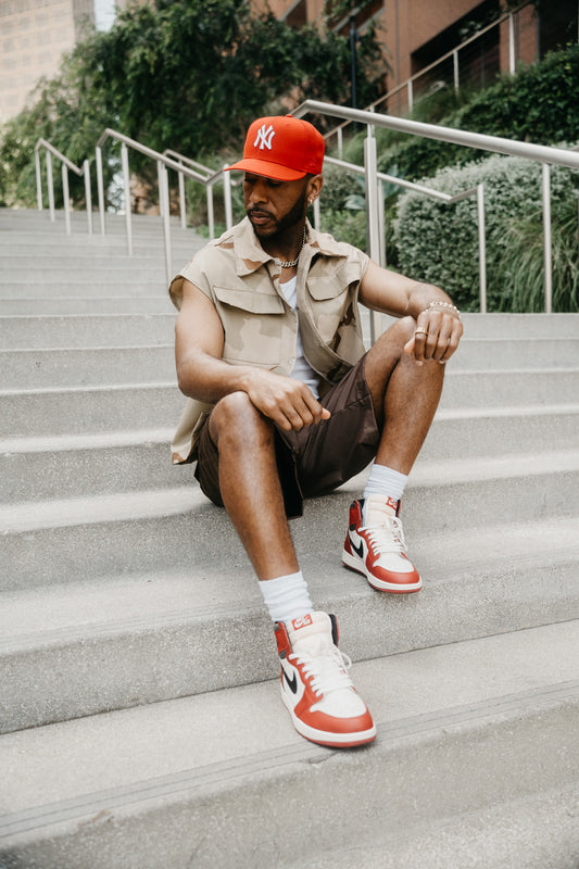 Camo Sleeveless Button Up
