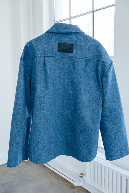 Shacket Button Up- Light Denim