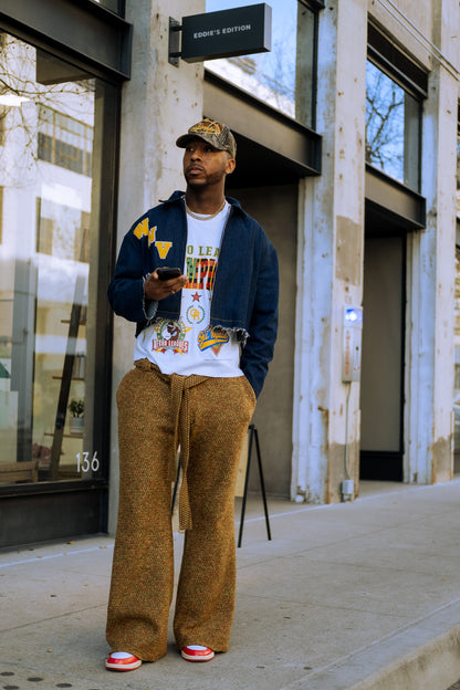 Heavy Knit Pants - neutral Hues ( limited )