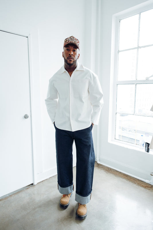 Shacket Button Up- White