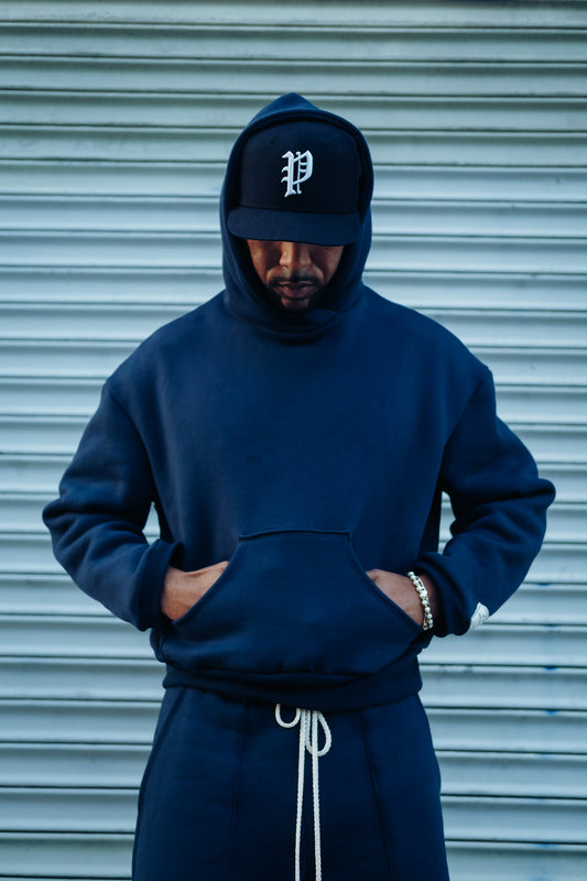 Premium Cotton Hoodie - NAVY