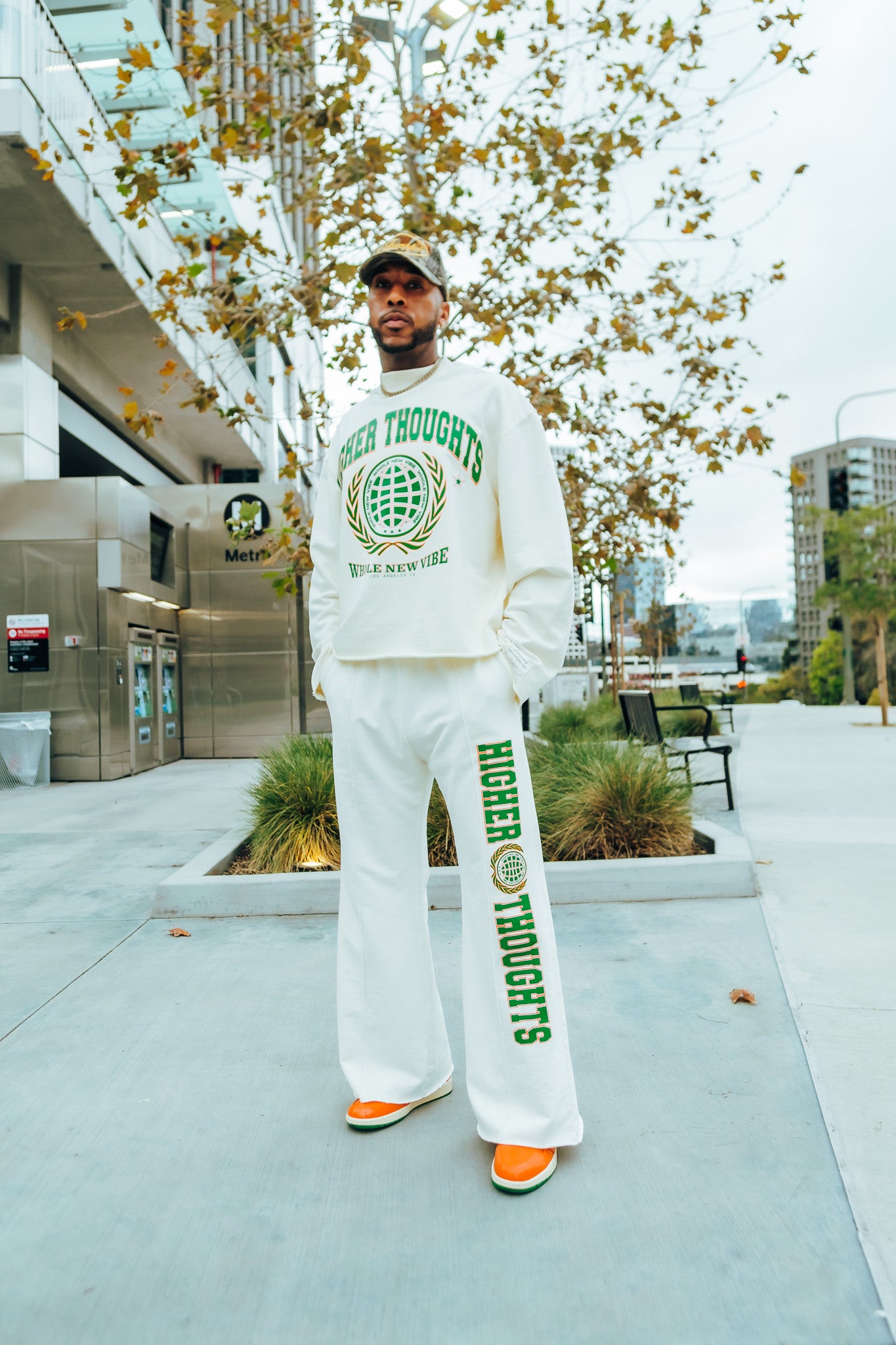 Oversized Crewneck Sweatshirt- Off White
