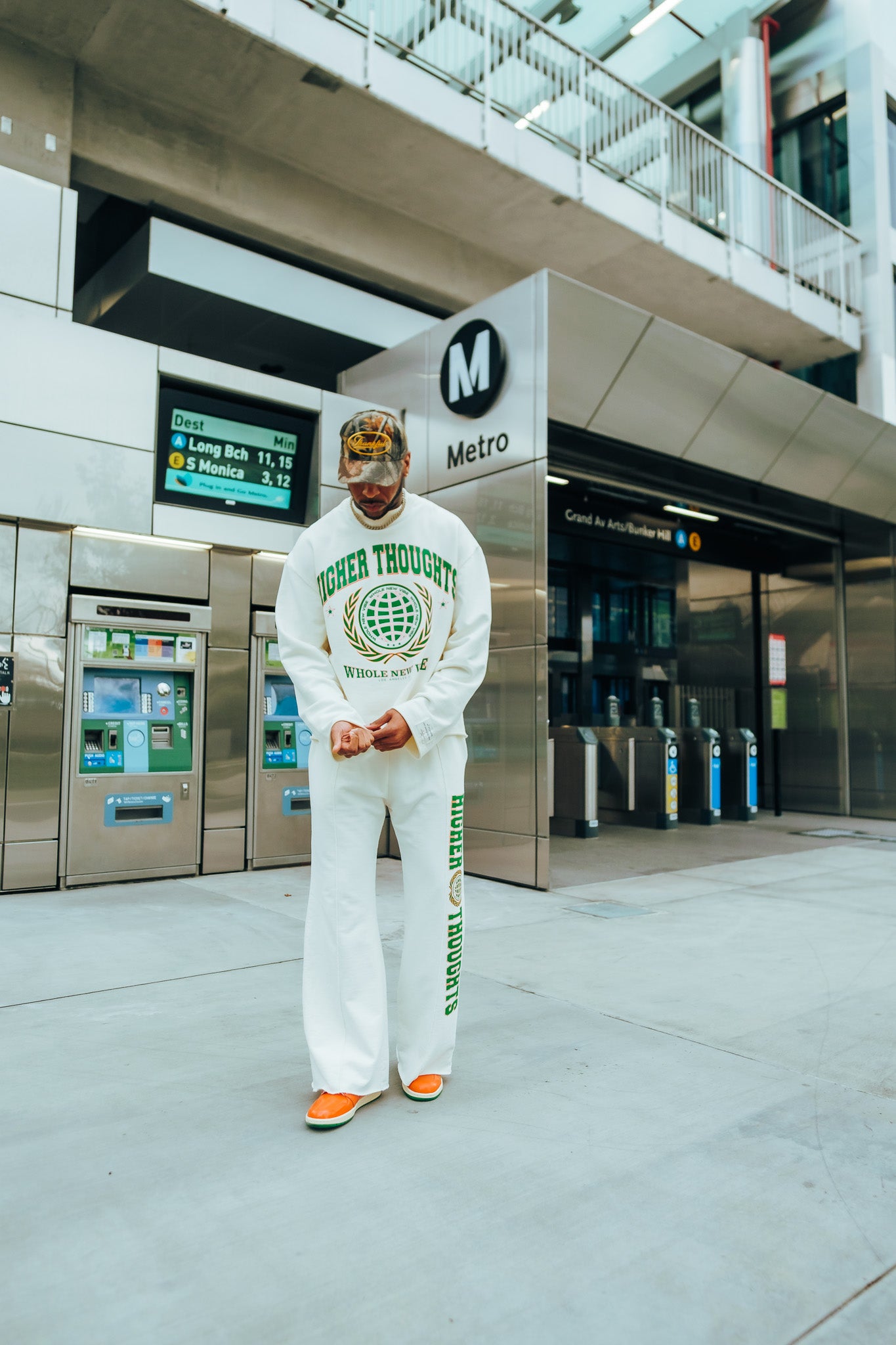 Oversized Crewneck Sweatshirt- Off White
