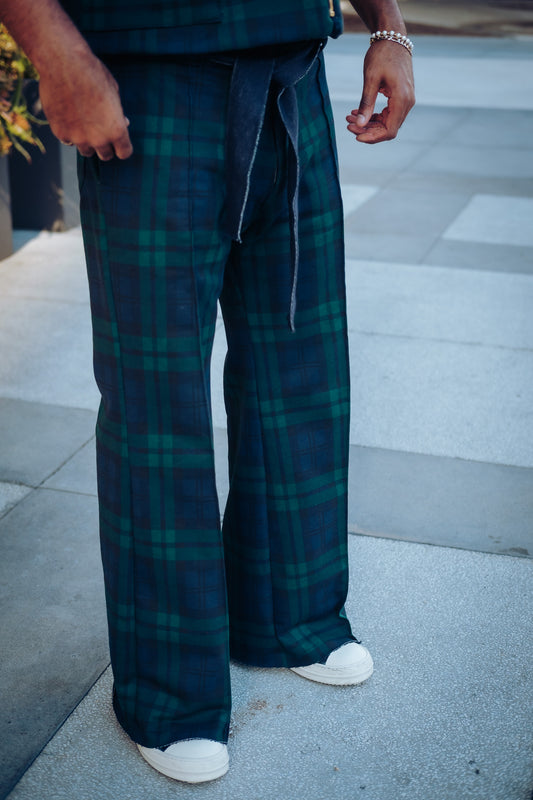 2.0 Plaid Flare Pants