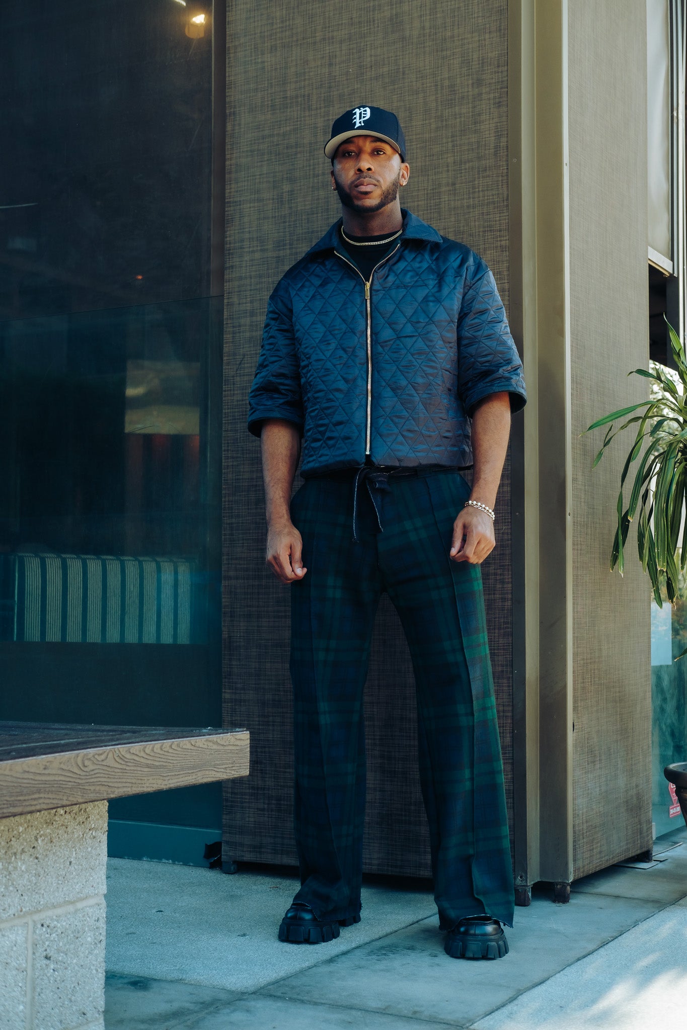 2.0 Plaid Flare Pants