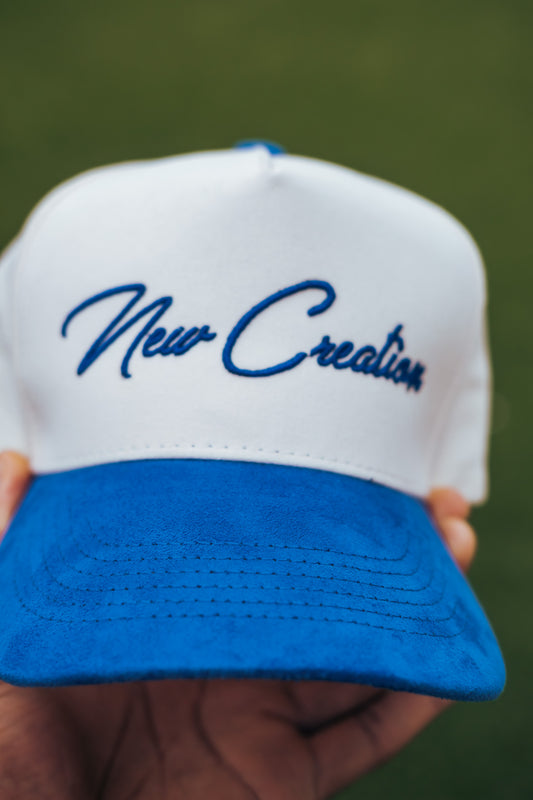 Suede 2 Tone- Natural/Blue SB Hat