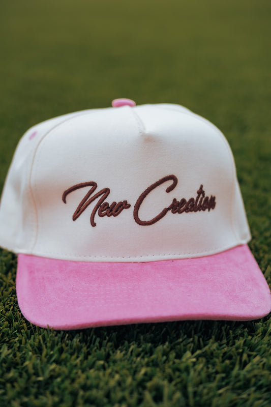 Suede 2 Tone- Natural/Pink SB Hat