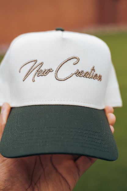 Natural/Green 2-Tone Hat Snapback