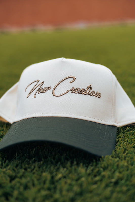Natural/Green 2-Tone Hat Snapback