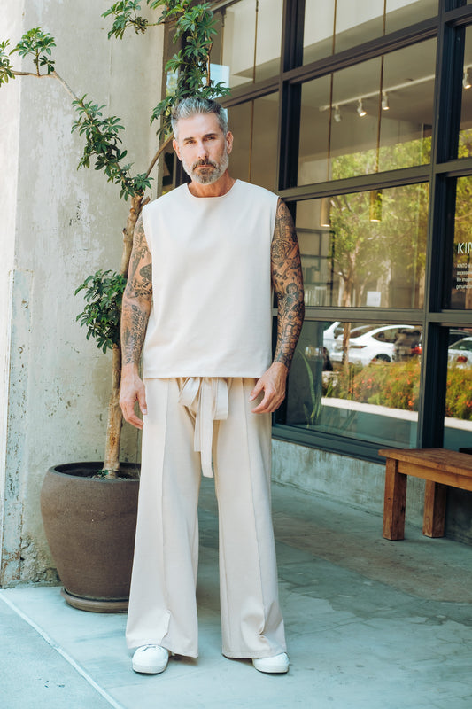 Sand- Heavy Flared Pants (limited)