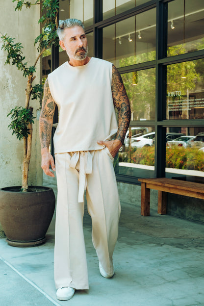 Sand- Heavy Flared Pants (limited)