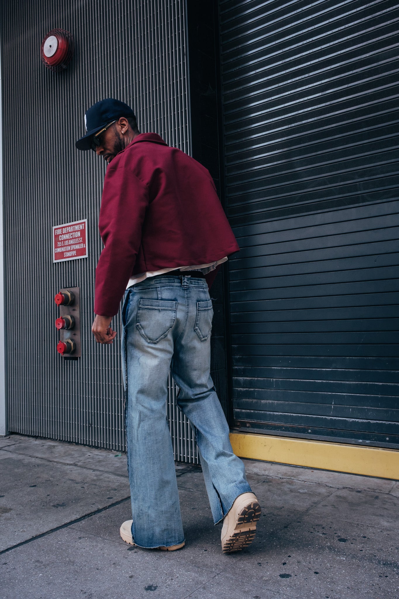 Light Washed Indigo Flared Denim - Limited