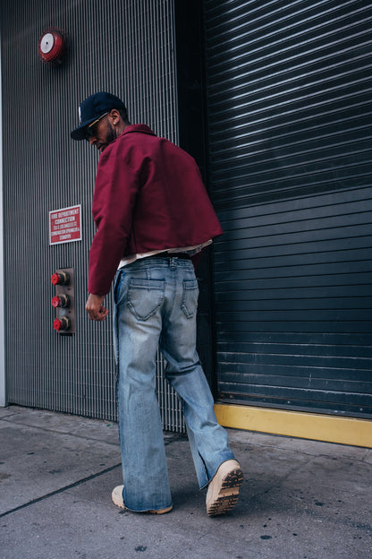 Light Washed Indigo Flared Denim - Limited