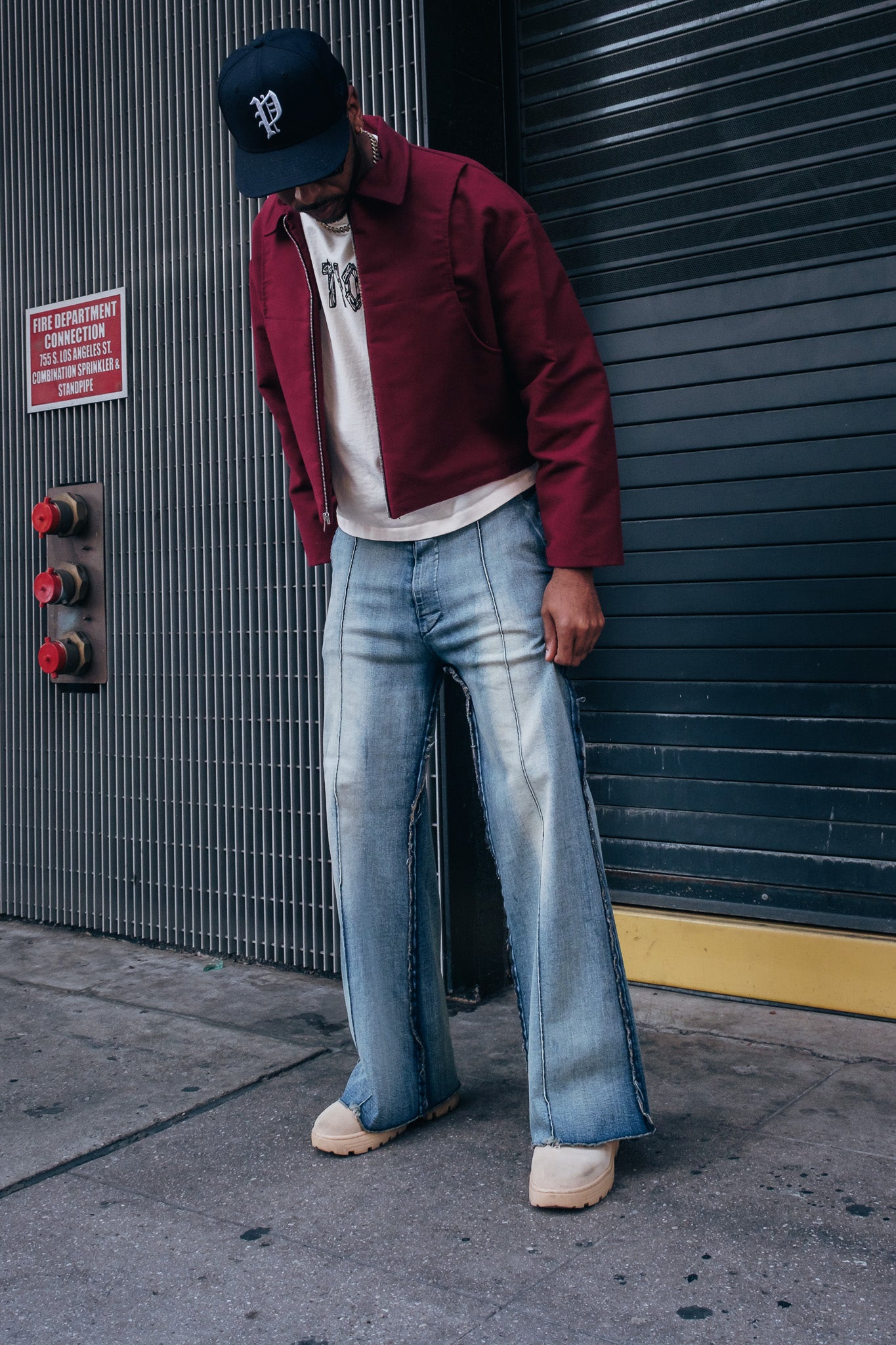Light Washed Indigo Flared Denim - Limited
