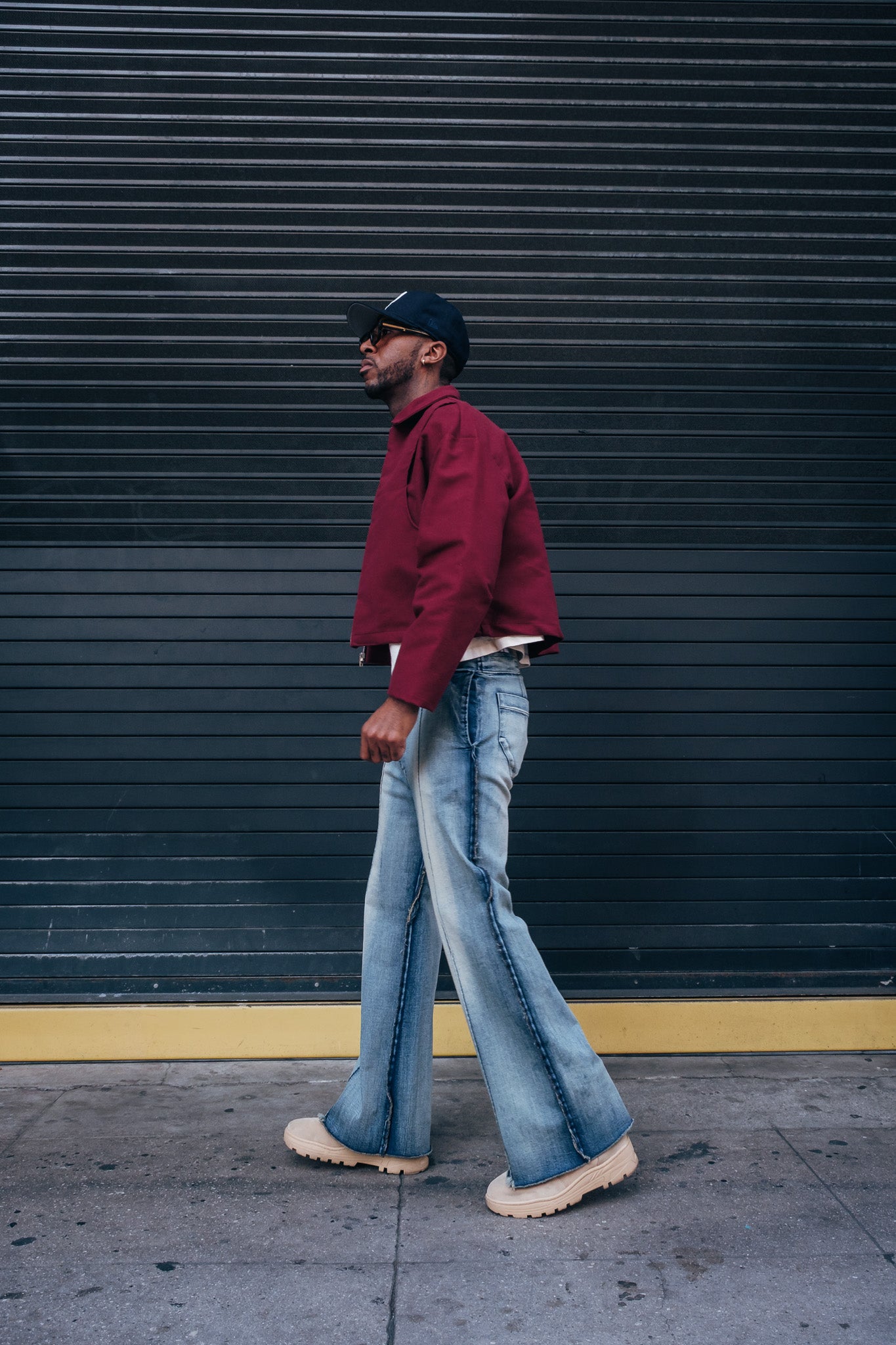 Light Washed Indigo Flared Denim - Limited