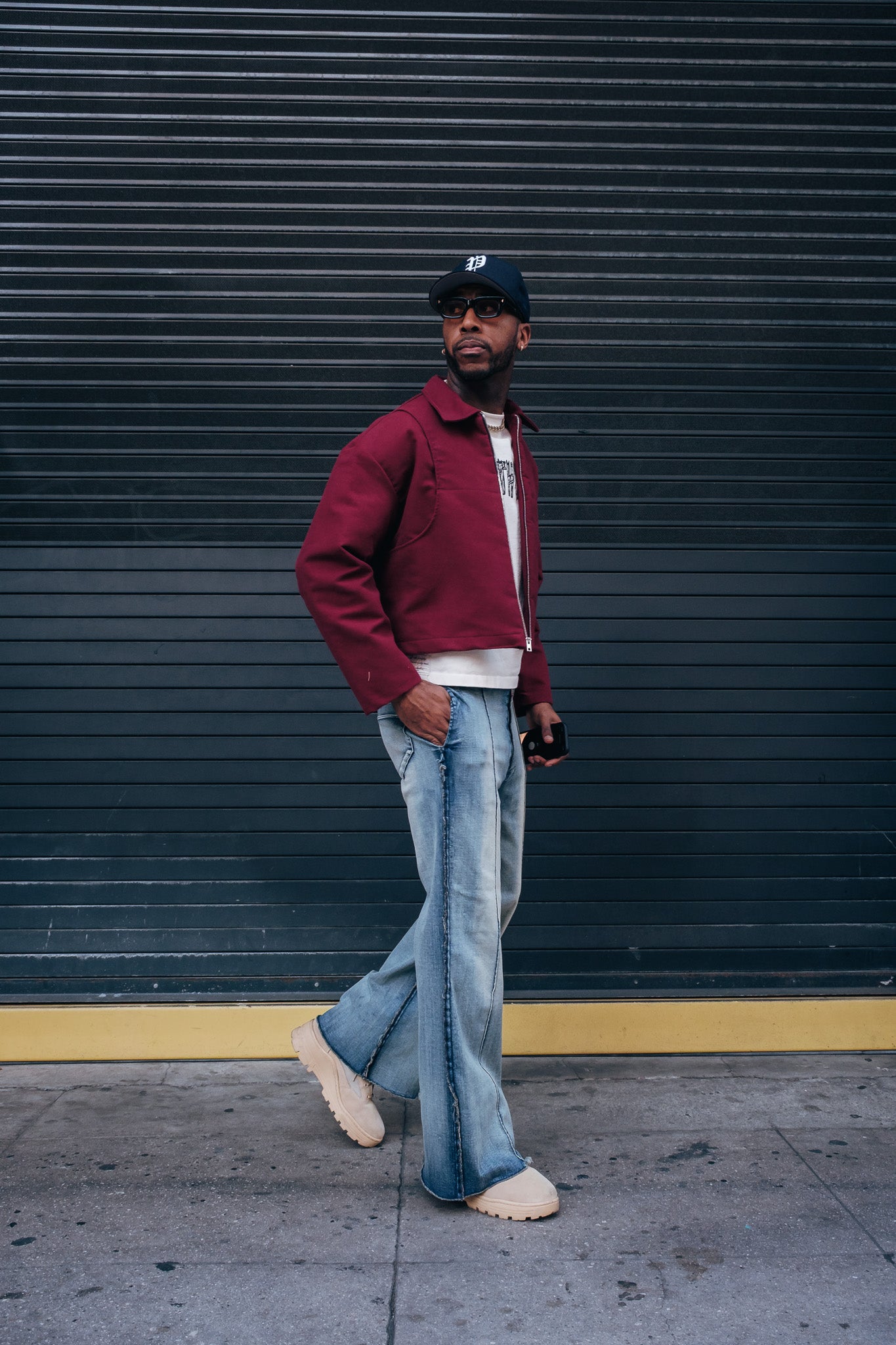 Light Washed Indigo Flared Denim - Limited