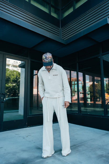 Heavy Terry Sweatpants - Marbled cream