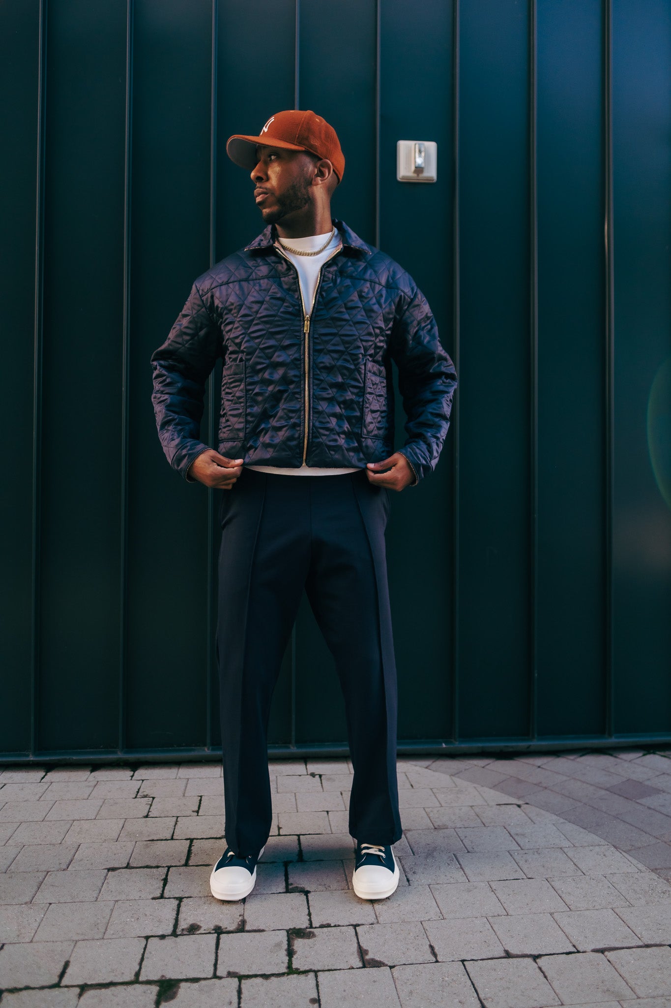 Slim Elevated Jogger - Navy
