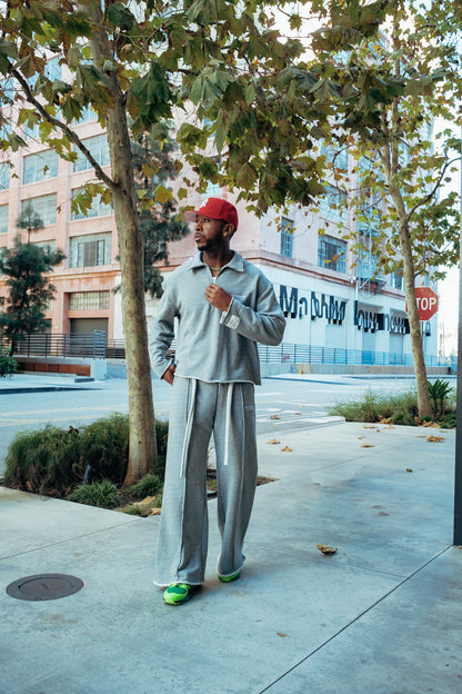Heavy Terry Sweatpants - Heather Grey