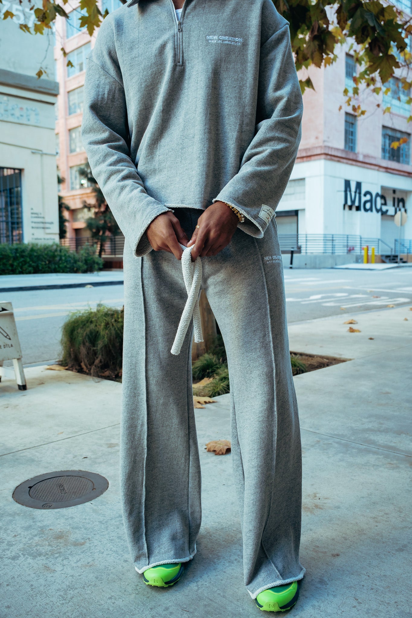 Heavy Terry Sweatpants - Heather Grey