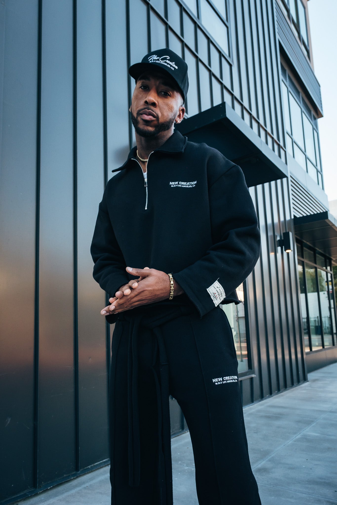 Heavy Fleece QTR Zip - Black