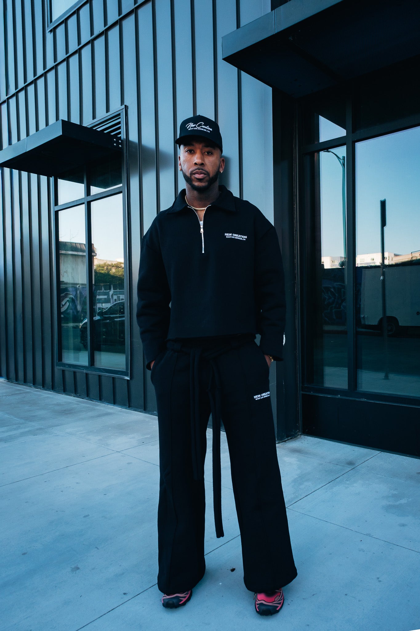 Heavy Fleece Sweatpants - Black