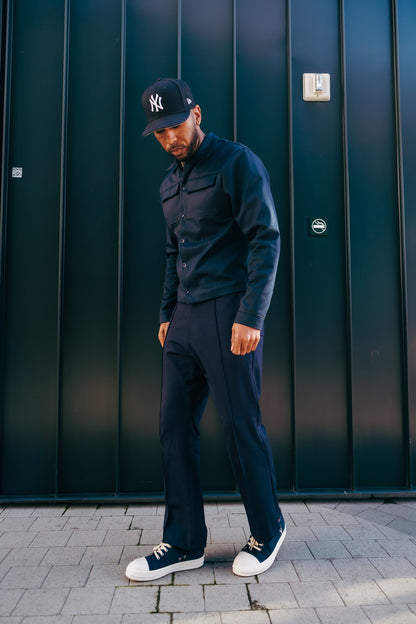 Navy Button Down
