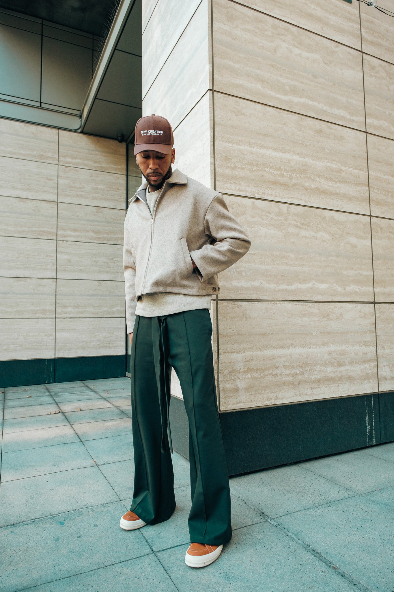 Hunter Green- Heavy Flared Pants
