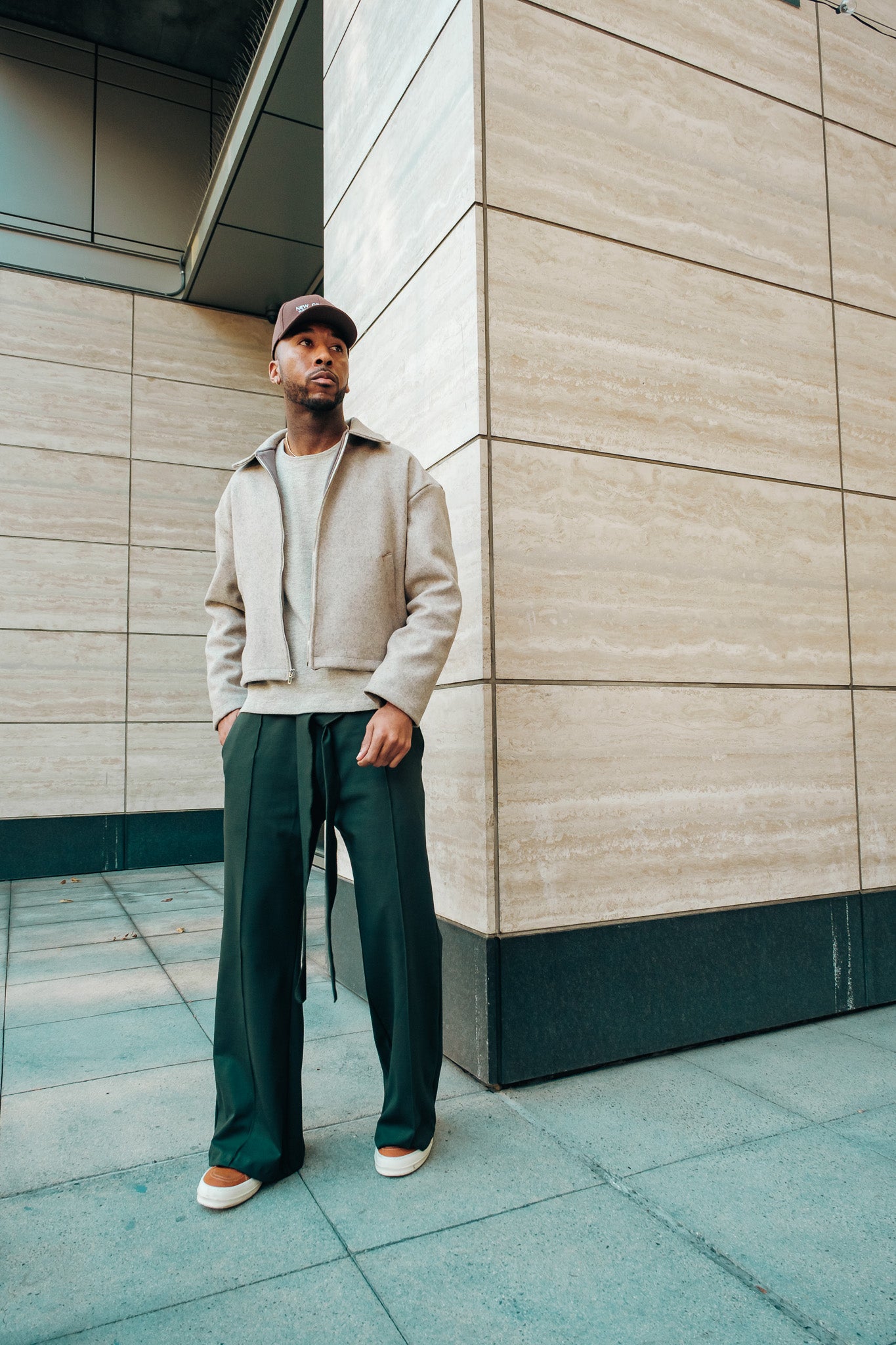 Hunter Green- Heavy Flared Pants