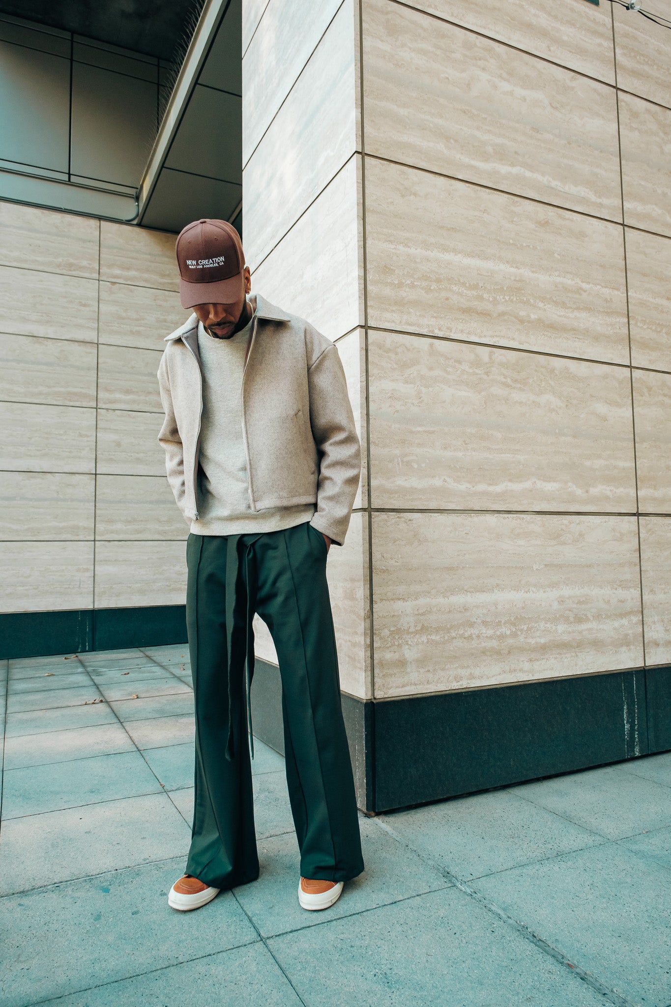 Hunter Green- Heavy Flared Pants
