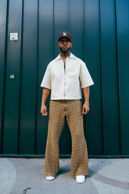 Orange/Green Knit Pants