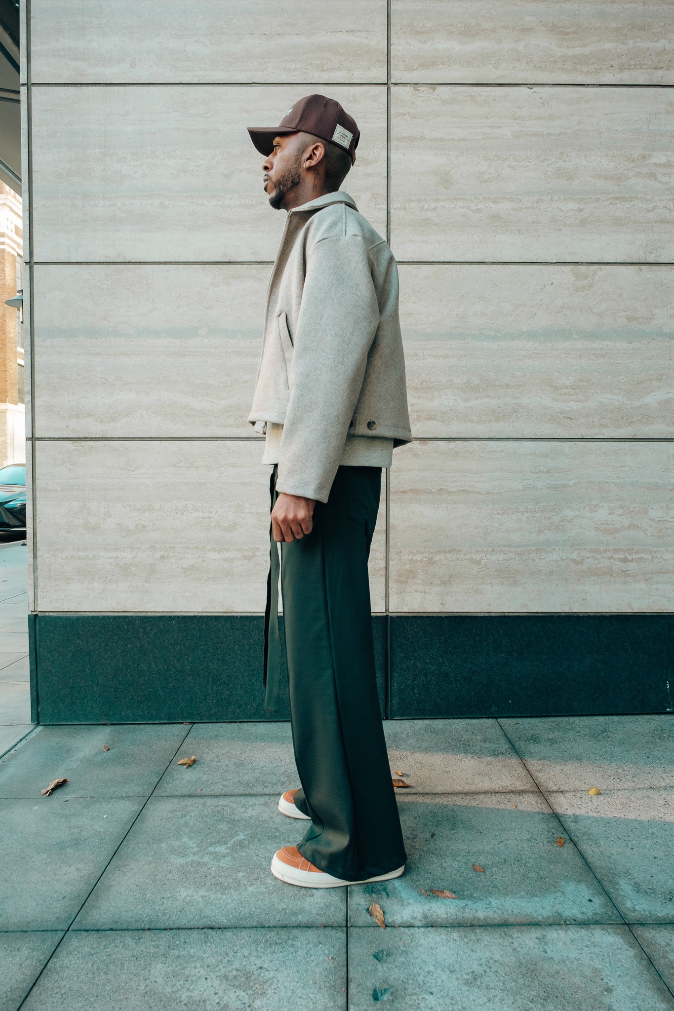 Hunter Green- Heavy Flared Pants