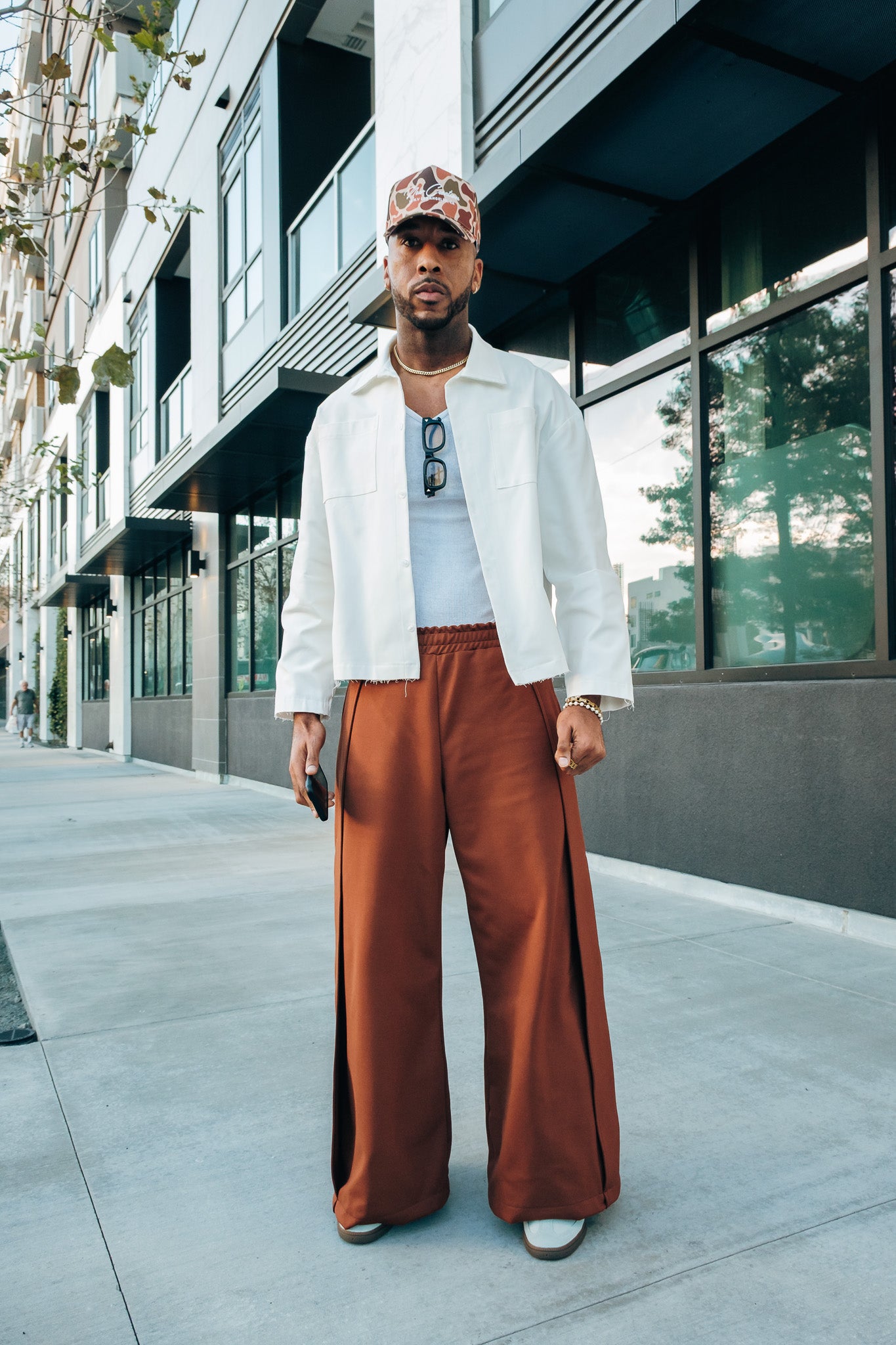 Boxy White LS Button Down