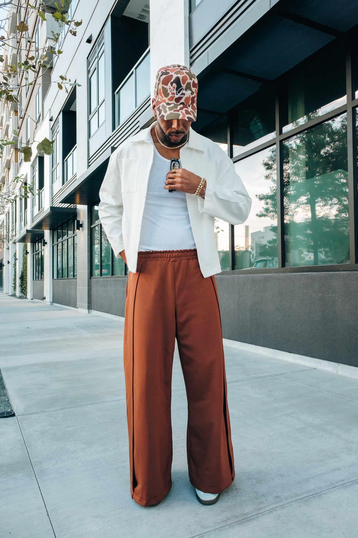 Boxy White LS Button Down