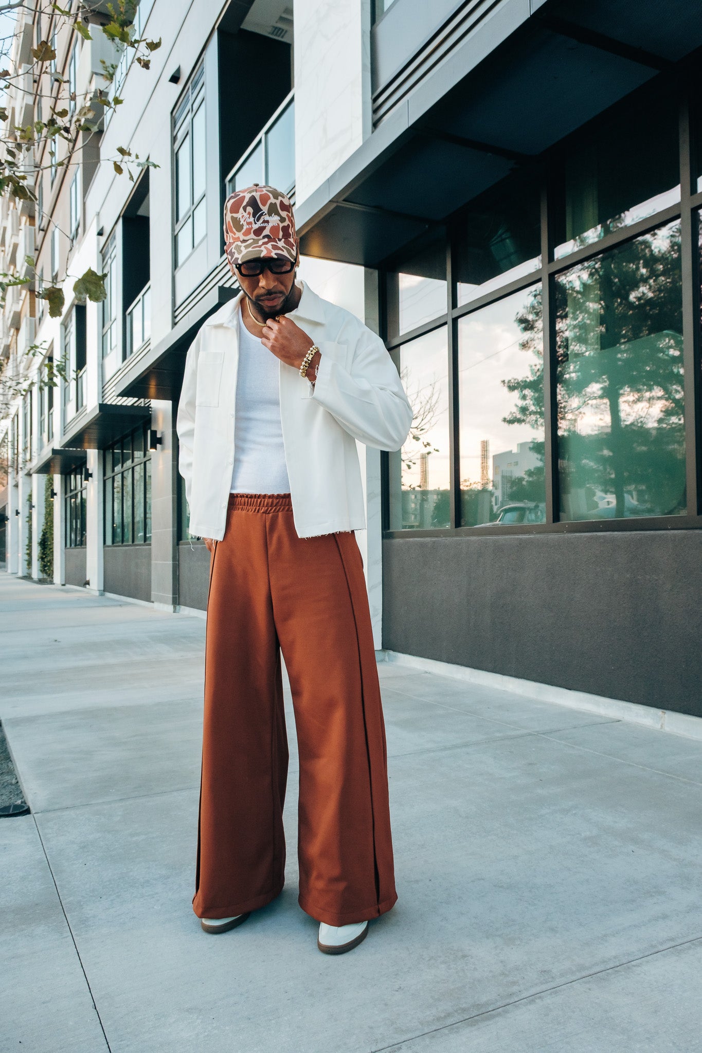 Boxy White LS Button Down