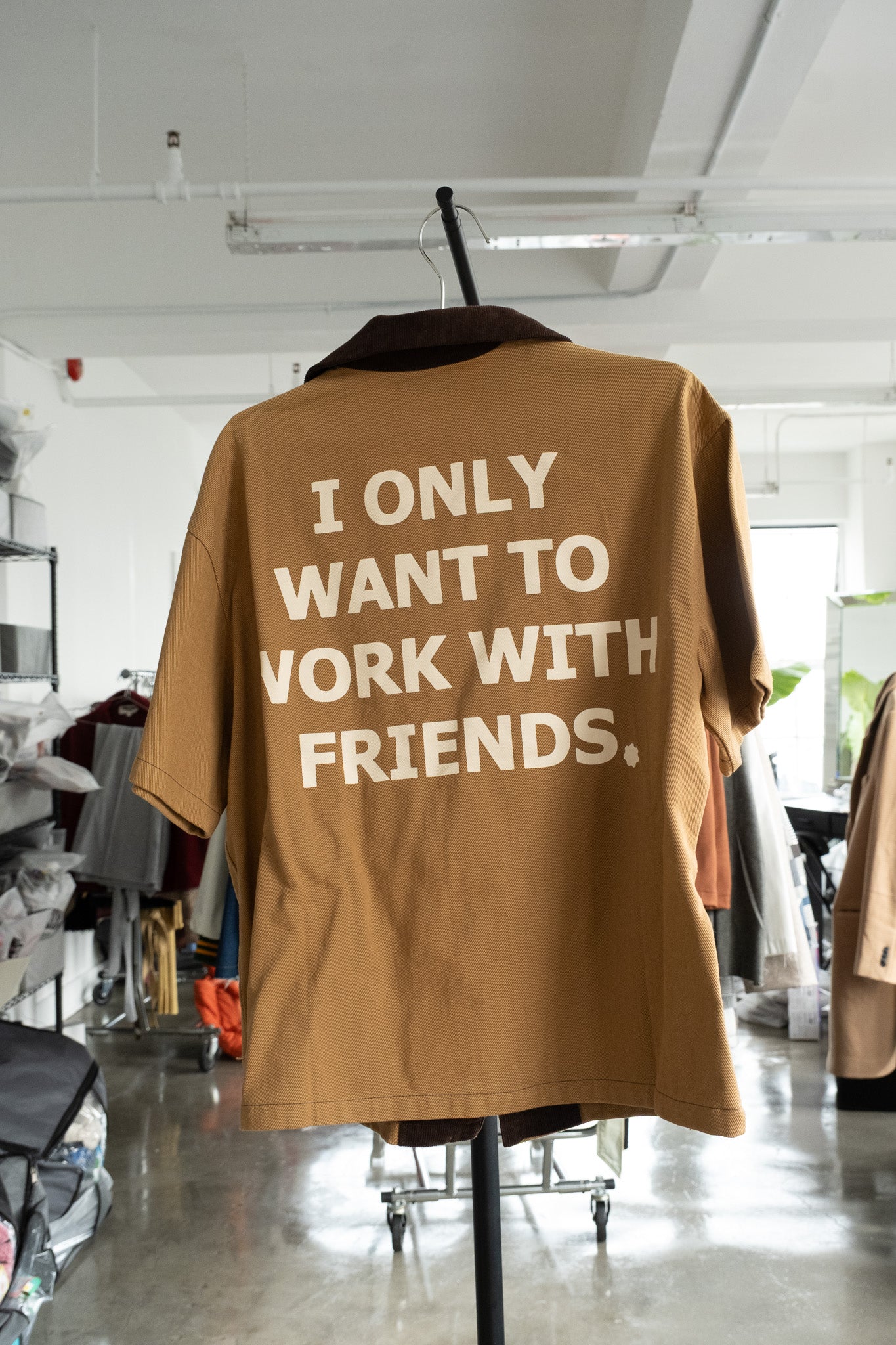 Khaki EBD shirt - L