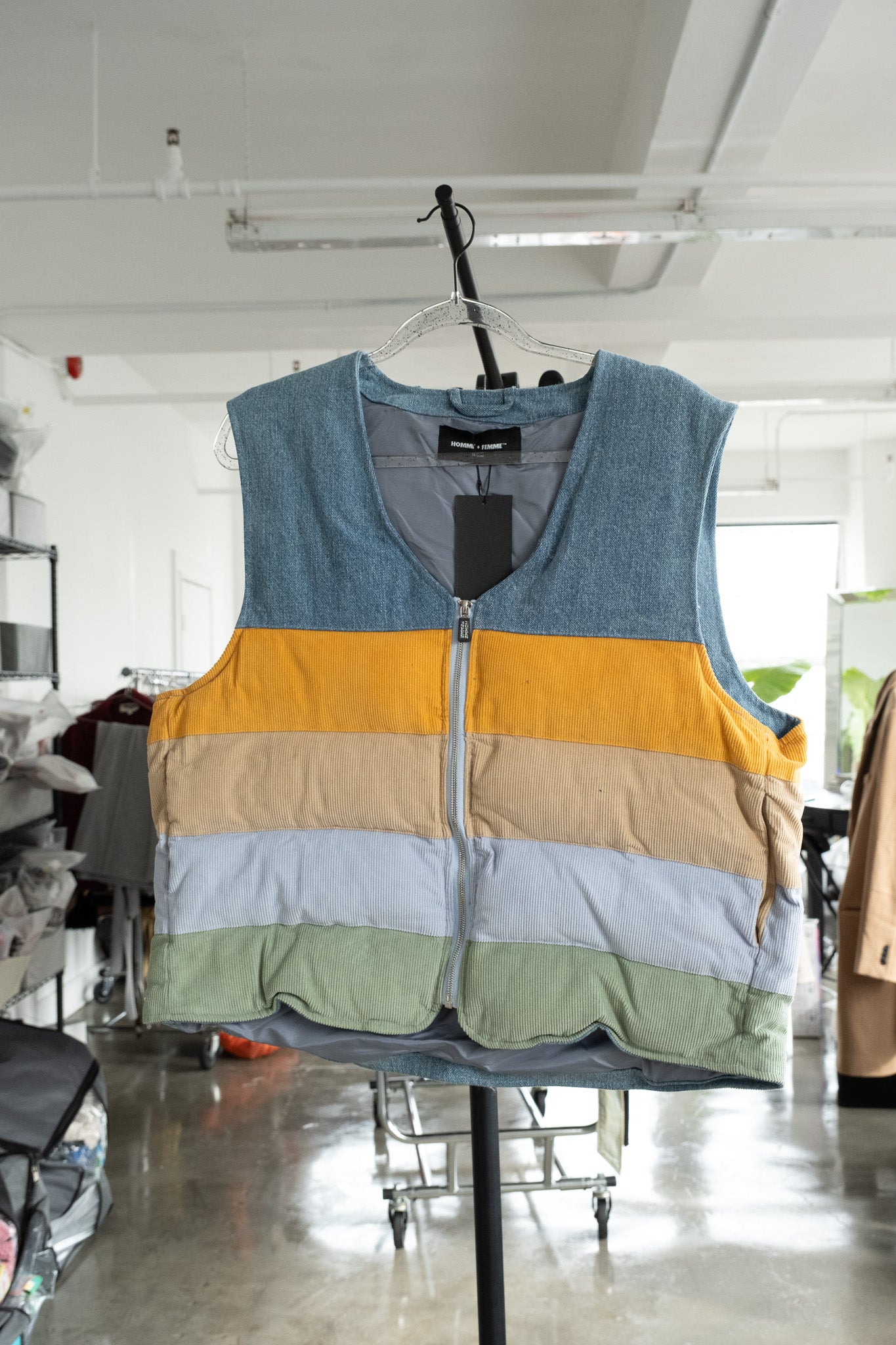 HF colorful denim vest- M/L (New)