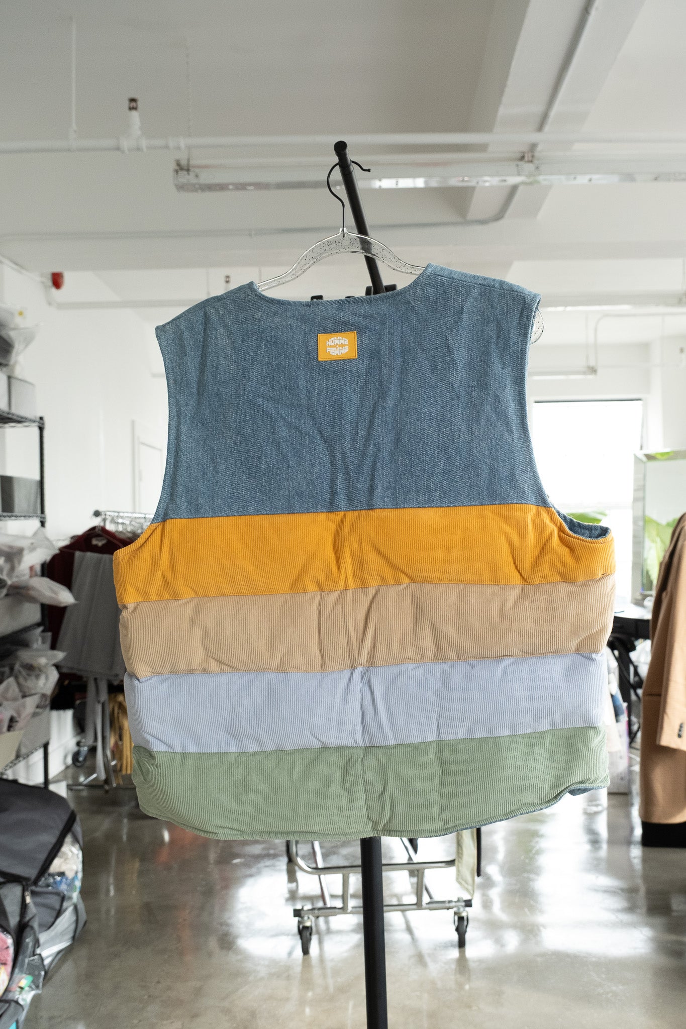 HF colorful denim vest- M/L (New)