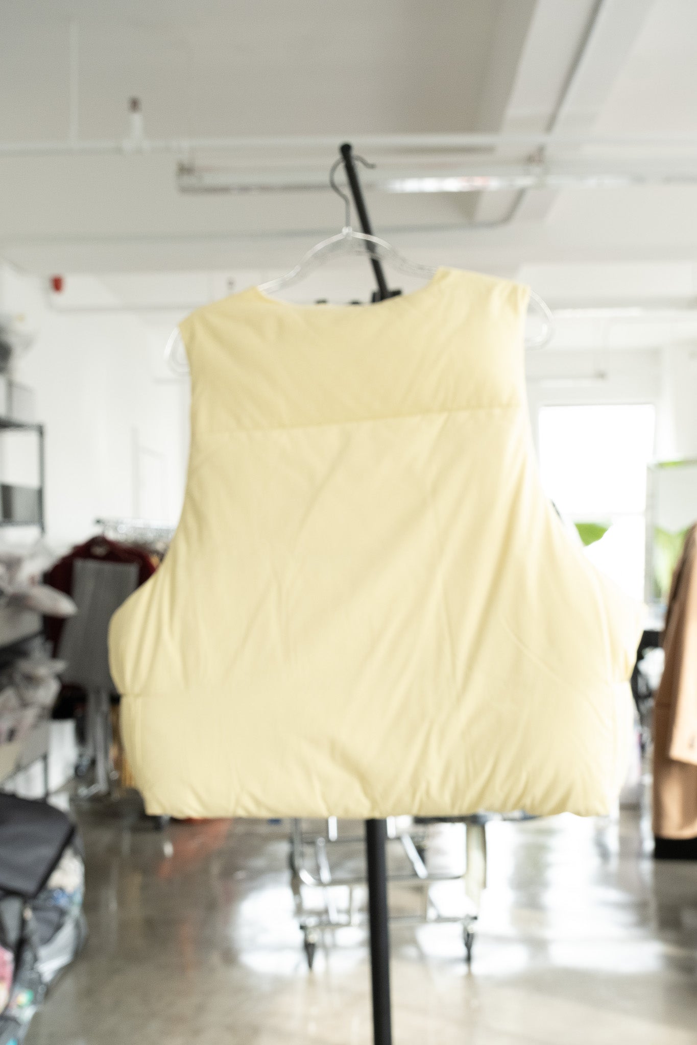 Entire studio  yellow puffer vest - M