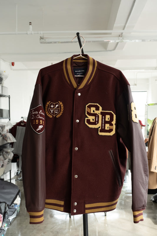 Dark Burgandy bomber jacket- Sz L