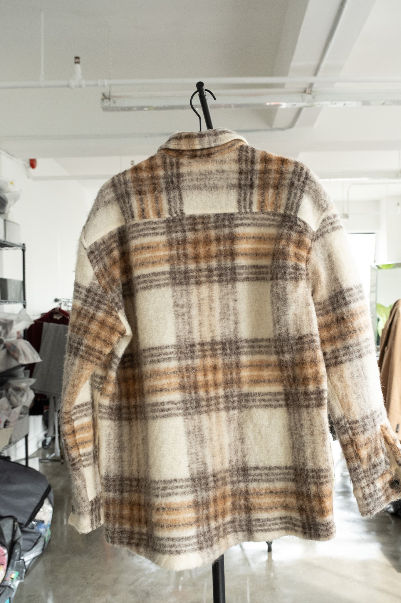 Zara wool flannel jacket- L
