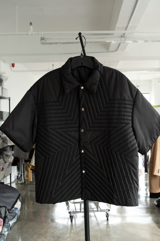 Star Studded nylon puffer shirt - M/L