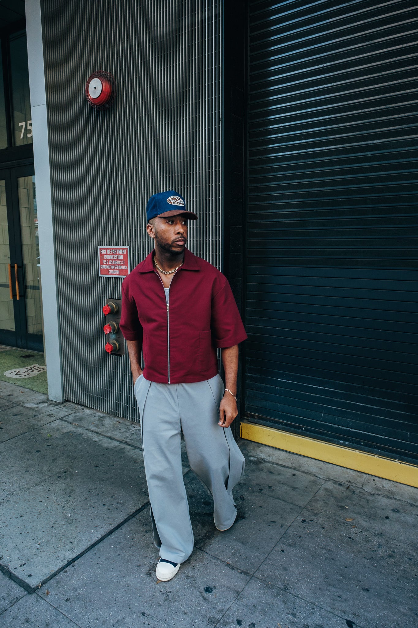 Oversized Boxy Suede Zip Shirt - Merlot