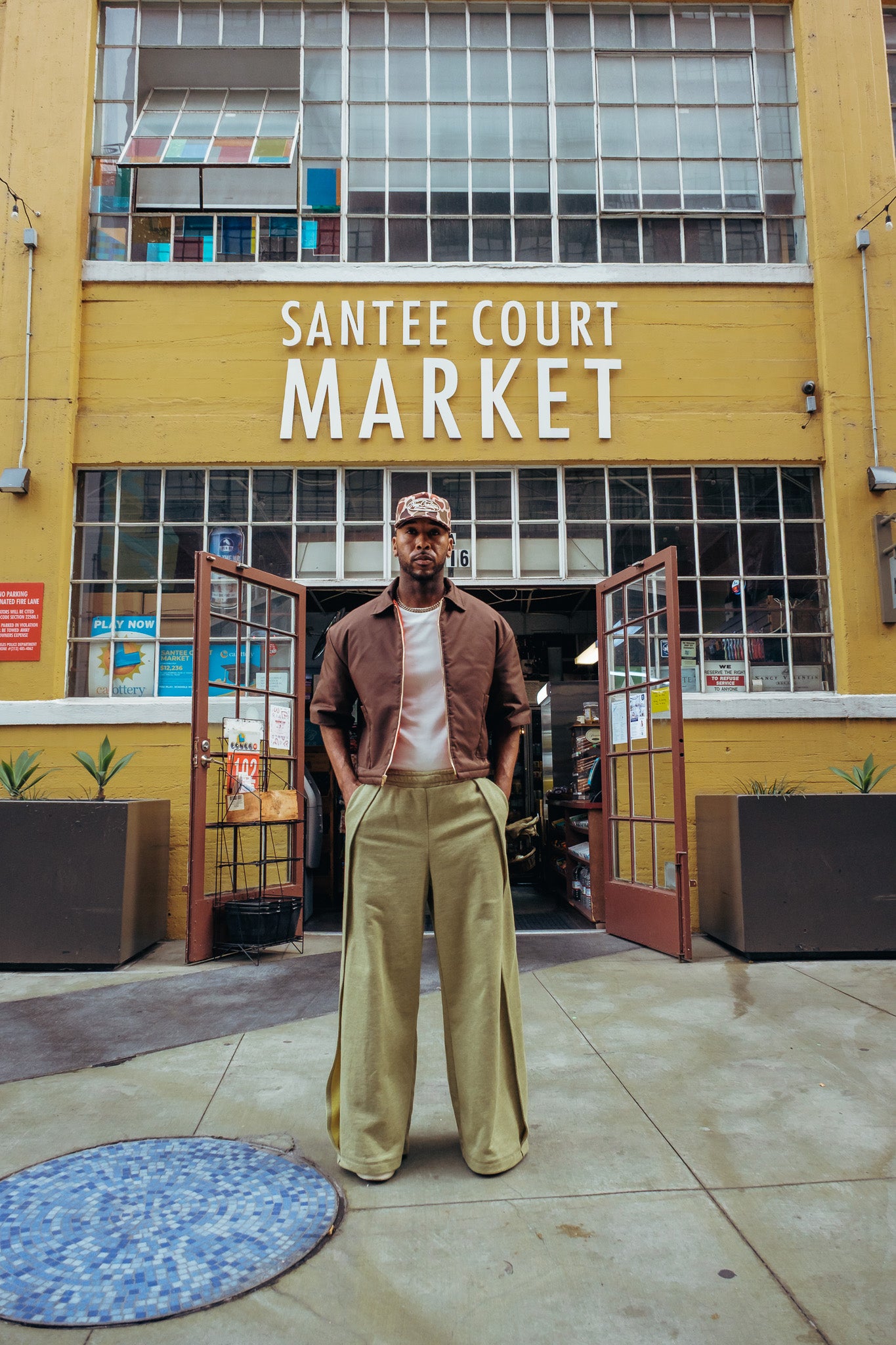 Oversized Boxy Puffer Zip - Brown