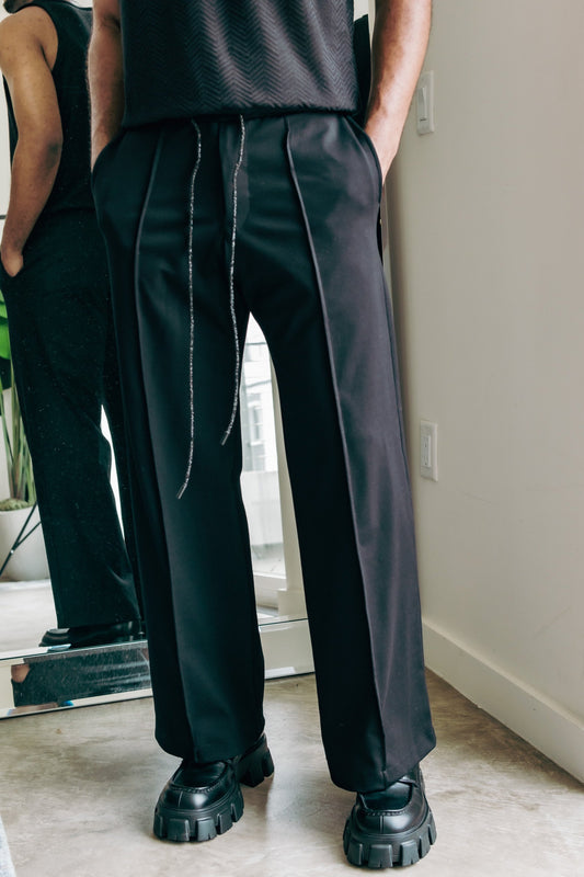 OG Lounge Pants W Rhinestone Strings