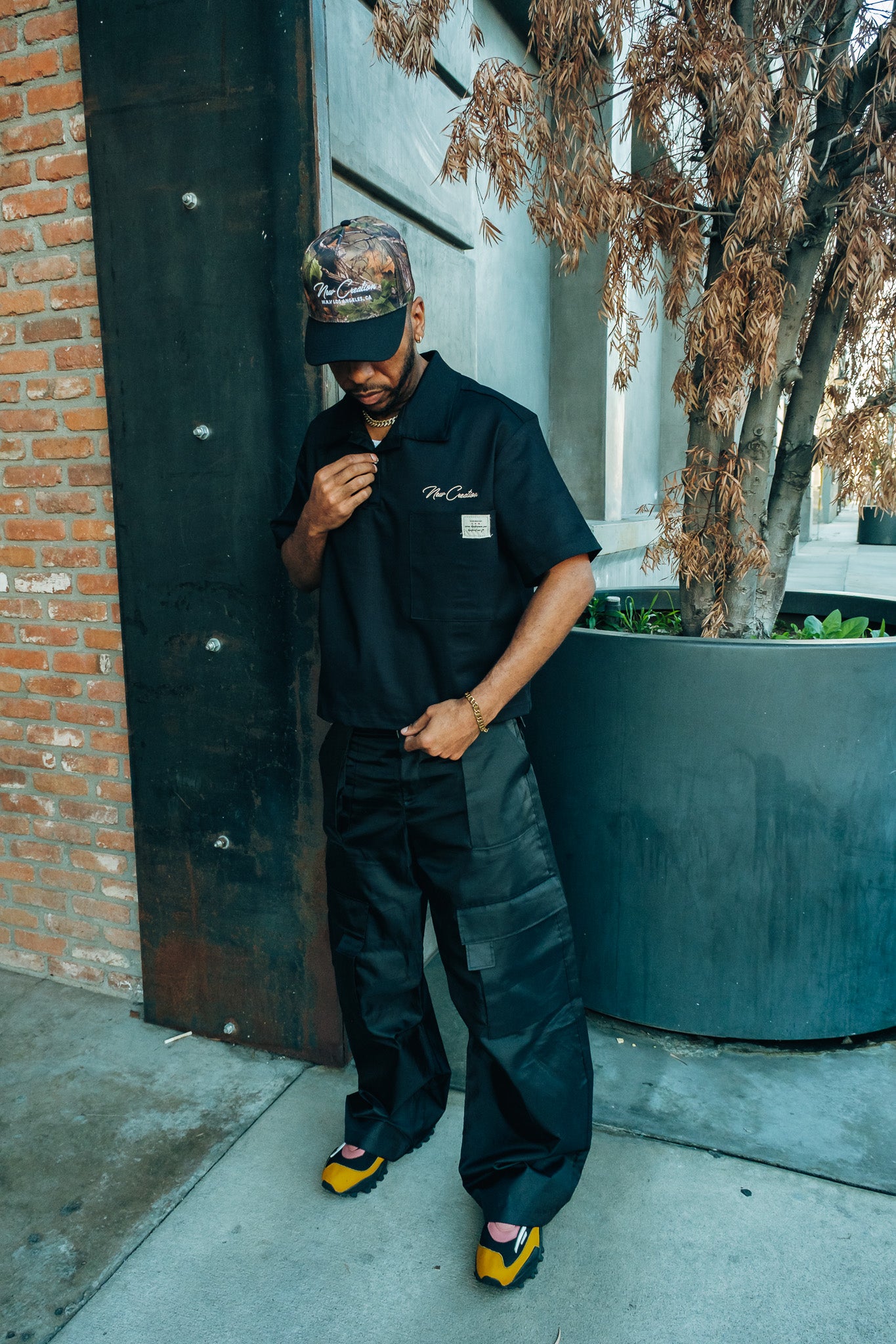 Black NC Placket Shirt