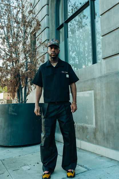 Black NC Placket Shirt