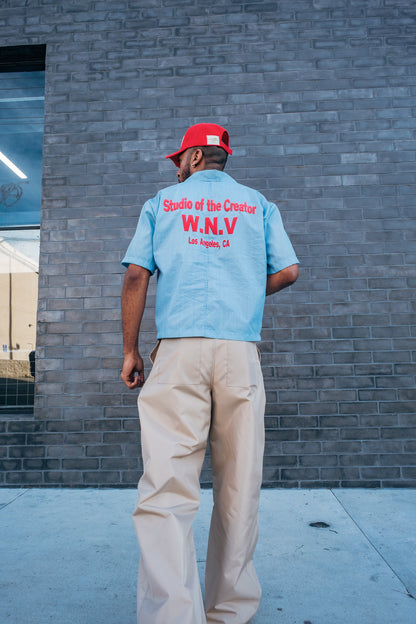 Baby Blue Creator Placket Shirt