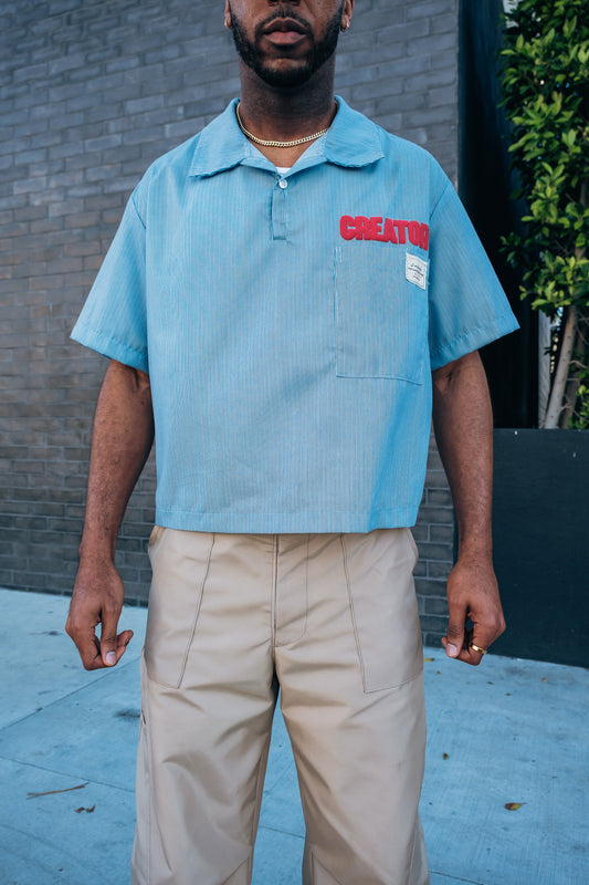 Baby Blue Creator Placket Shirt